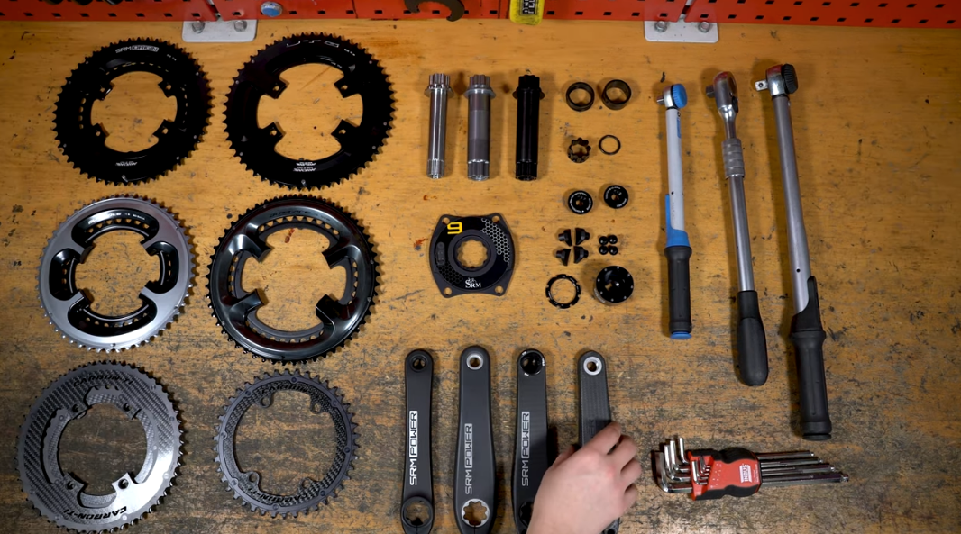 SRM PM9 Origin Carbon Track Power Meter Bundle